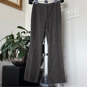 Harold’s Corduroy Herringbone High Rise Flared Pants Sz 2 gray